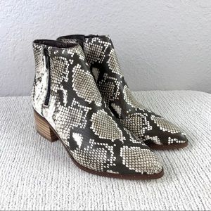 Bleecker & Bond Gwen Snakeskin Bootie